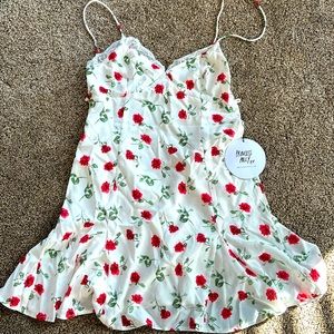 Princess Polly mini white/red floral